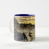 B.ボートを曳くホンフルール ツートーンマグカップ (正面左)