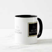 b/モダンwのミニマル名とエレガントイニシャル マグカップ (正面右)