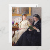B.モリソトの画家の母と妹 シーズンポストカード (正面/裏面)