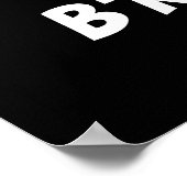 B – ロックオーリおもしろいロッカーブロッコリープンダークBG ポスター (角)