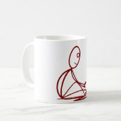 B.地面に座るマグカップ コーヒーマグカップ (正面左)