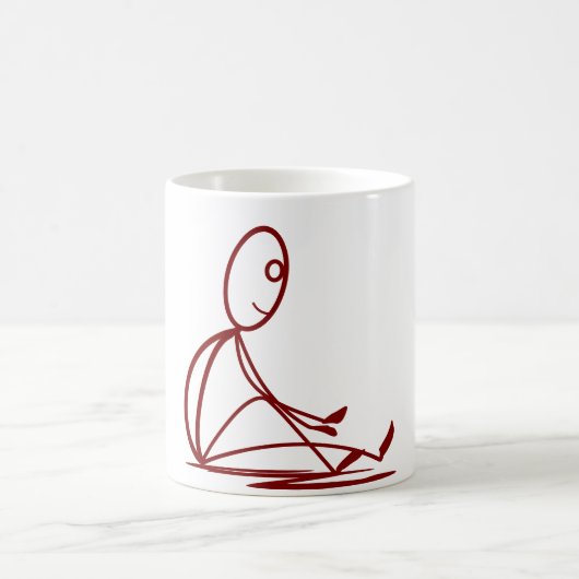 B.地面に座るマグカップ コーヒーマグカップ (中央)