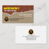 B.壁を叩く数学教師の先生 名刺 (正面/裏面)