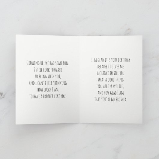 B.姉妹の弟の名刺 カード (内部)