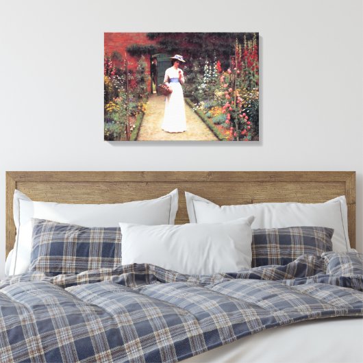 B.庭に出る婦人 キャンバスプリント (インサイチュ (寝室))