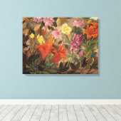 B.庭の花 | タデウスマコフスキー キャンバスプリント (インサイチュ (ウッドフロア))