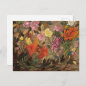 B.庭の花 | タデウスマコフスキー ポストカード (正面/裏面)