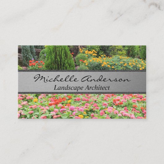 B.庭の花 名刺 (正面)