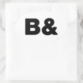 B& 楕円形シール (バッグ)