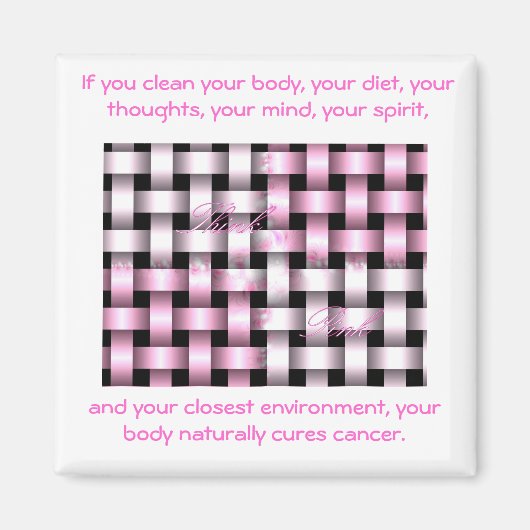 b...永遠…認識…乳がん マグネット (正面)