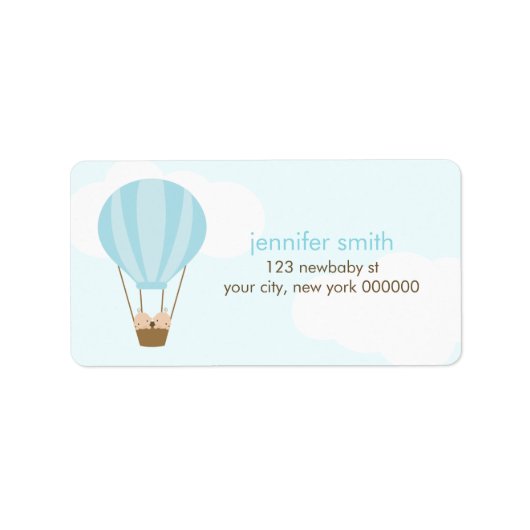 B.男の赤ちゃんを1つの風船に ラベル (正面)