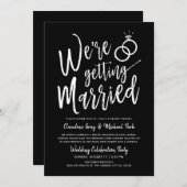 B.結婚する |結婚の後のパーティー 招待状 (正面/裏面)