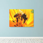 B.花に乗る キャンバスプリント (インサイチュ (ウッドフロア))