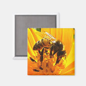 B.花に乗る マグネット (正面/裏面)