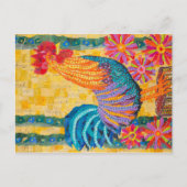 B.花の中の鶏 ポストカード (正面)