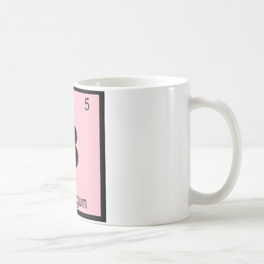 B - 風船ガム化学周期表記号 コーヒーマグカップ (右)