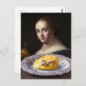 B.食べ物絵を描を見ている人 ポストカード (正面/裏面)