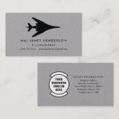 B-1ランサーボマーパイロットプロフェッショナル名刺 名刺 (正面/裏面)