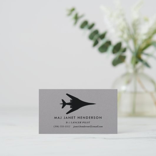 B-1ランサーボマーパイロットプロフェッショナル名刺 名刺 (スタンド正面)