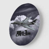 B-1ランサー丸型(大)壁掛け ラージ壁時計 (傾斜)
