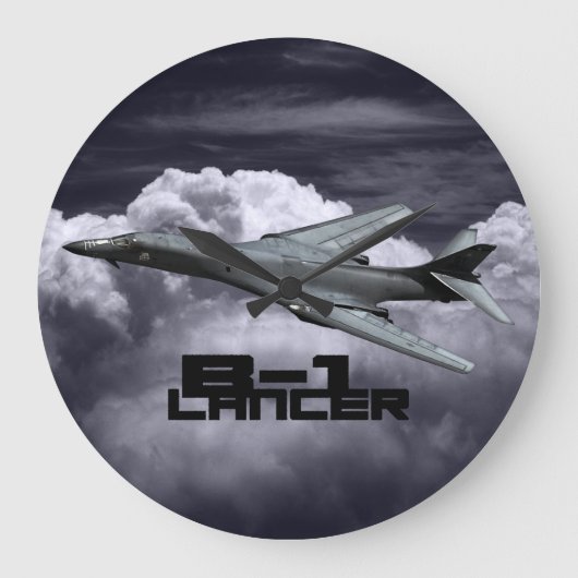 B-1ランサー丸型(大)壁掛け ラージ壁時計 (正面)