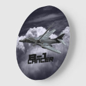 B-1ランサー丸型(大)壁掛け ラージ壁時計 (傾斜)