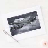 B-1ランサー長方形ステッカー 長方形シール (封筒)