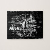 B-1ランサー8x10写真パズルとギフトボックス ジグソーパズル (横)