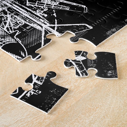 B-1ランサー8x10写真パズルとギフトボックス ジグソーパズル (側面)