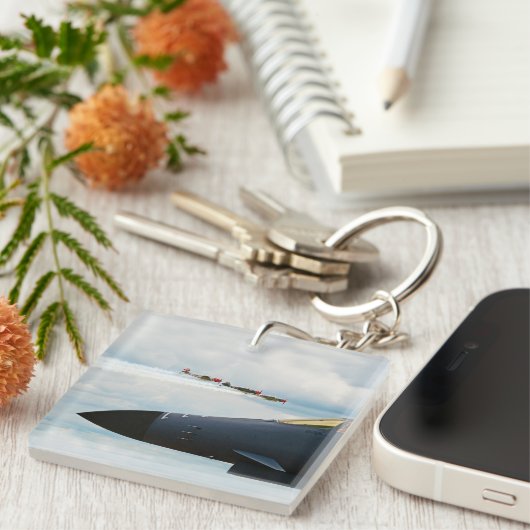 B-1爆撃機・第二次世界大戦の戦闘機 キーホルダー (正面右)