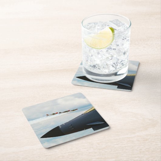 B-1爆撃機・第二次世界大戦の戦闘機 スクエアペーパーコースター (インサイチュ)