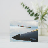 B-1爆撃機・第二次世界大戦の戦闘機 ポストカード (スタンド正面)