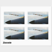 B-1爆撃機・第二次世界大戦の戦闘機 長方形シール (シート)