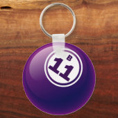 B 11ビンゴボール キーホルダー (正面)