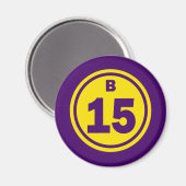 B-15ビンゴボール マグネット (正面/裏面)