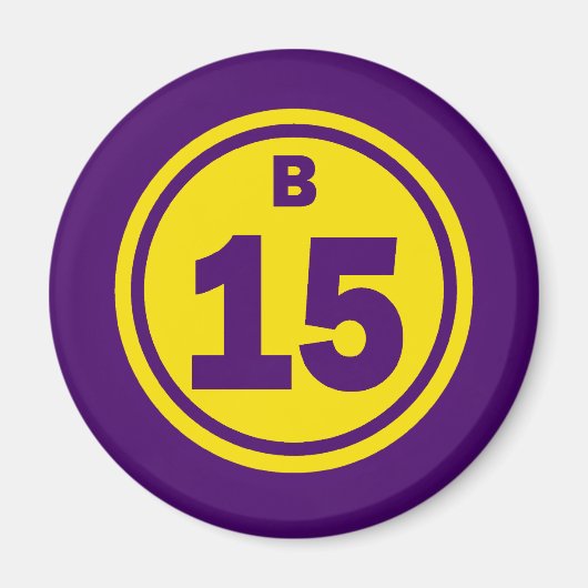 B-15ビンゴボール マグネット (正面)
