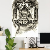 B-17テールガンナー1943 ポスター (ホームオフィス)