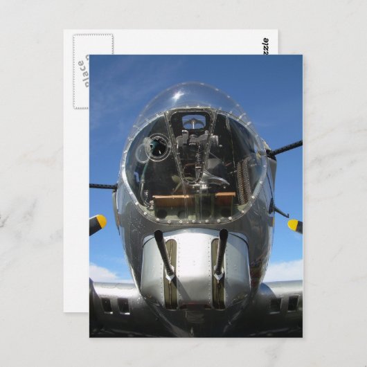 B-17ボンバルディアのアリゾナ上空の座席 ポストカード (正面/裏面)