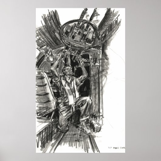 B-17ラジオガンナー1942 ポスター (正面)