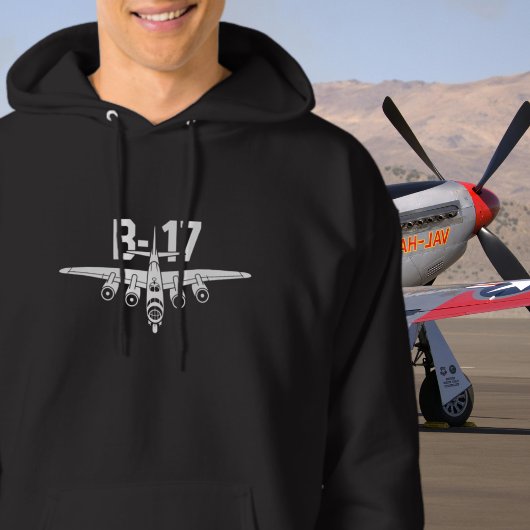 B-17ヴィンテージ飛行機放送航空無線WWII パーカ