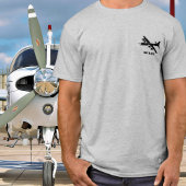 B-17ヴィンテージ飛行機放送WWII軍隊カスタム Tシャツ