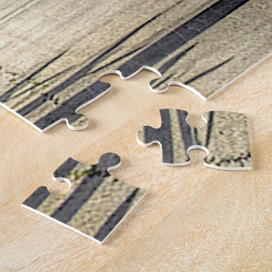 B-17要塞の飛行機の軍隊飛んでいる写真： ジグソーパズル (側面)