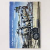 B-17要塞の飛行機の軍隊飛んでいる写真: ジグソーパズル (縦)