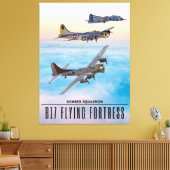 B-17要塞飛んでいる爆撃隊 キャンバスプリント (インサイチュ (リビング))