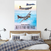 B-17要塞飛んでいる爆撃隊 キャンバスプリント (インサイチュ (寝室))
