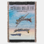 B-17要塞飛んでいる爆撃隊 スローブランケット (正面縦)