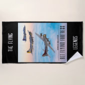 B-17要塞飛んでいる爆撃隊 ビーチタオル (正面)