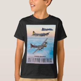 B-17要塞飛んでいる爆撃隊 Tシャツ