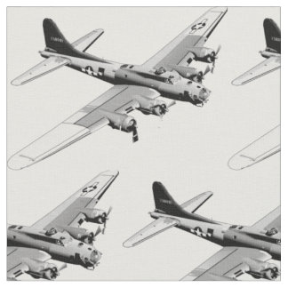 B-17要塞飛んでいる織物 ファブリック