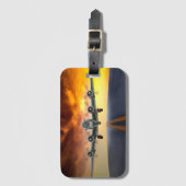 B-17要塞飛んでいる離陸 ラゲッジタグ (正面縦)